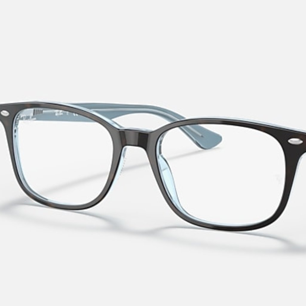 Ray-Ban Rb5375 Square Frames Havana/Light Blue